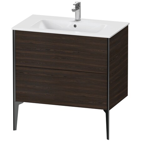 Duravit Xviu Floor Standing Vanity Unit Brushed Walnut XV44820B269